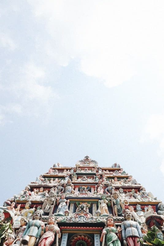 Façade of the Sri Mariamman Hindu Temple, Singapore. Photo by Philippe Dehaye on Unsplash.