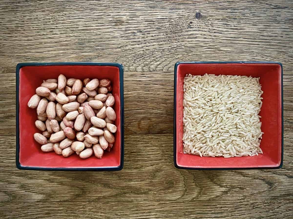 Ingredients for Peanut Porridge