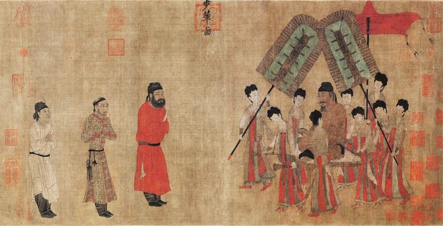 Yan Liben, Emperor Taizong Receiving the Tibetan Envoy - I is for Ink
