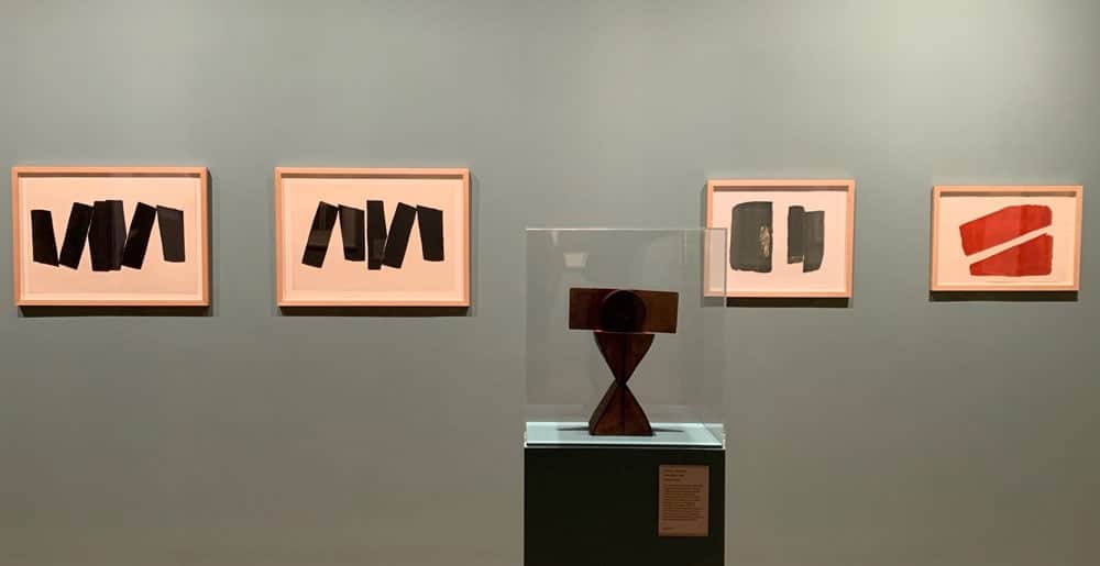 Installation view of Kim Lim: Carving and Printing at Tate Britain, London. Photo by Johnny Turnbull © Estate of Kim Lim.