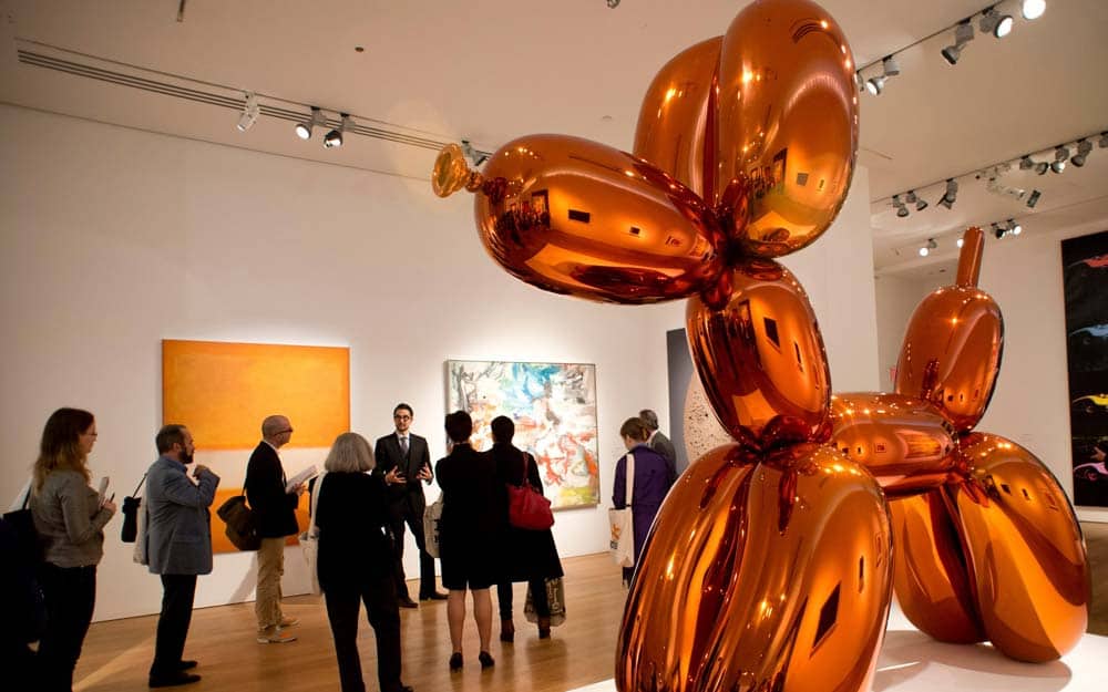 In 2013, Balloon Dog (Orange) was sold for a record-breaking $58.4 million over telephone. Image source: Telegraph. 