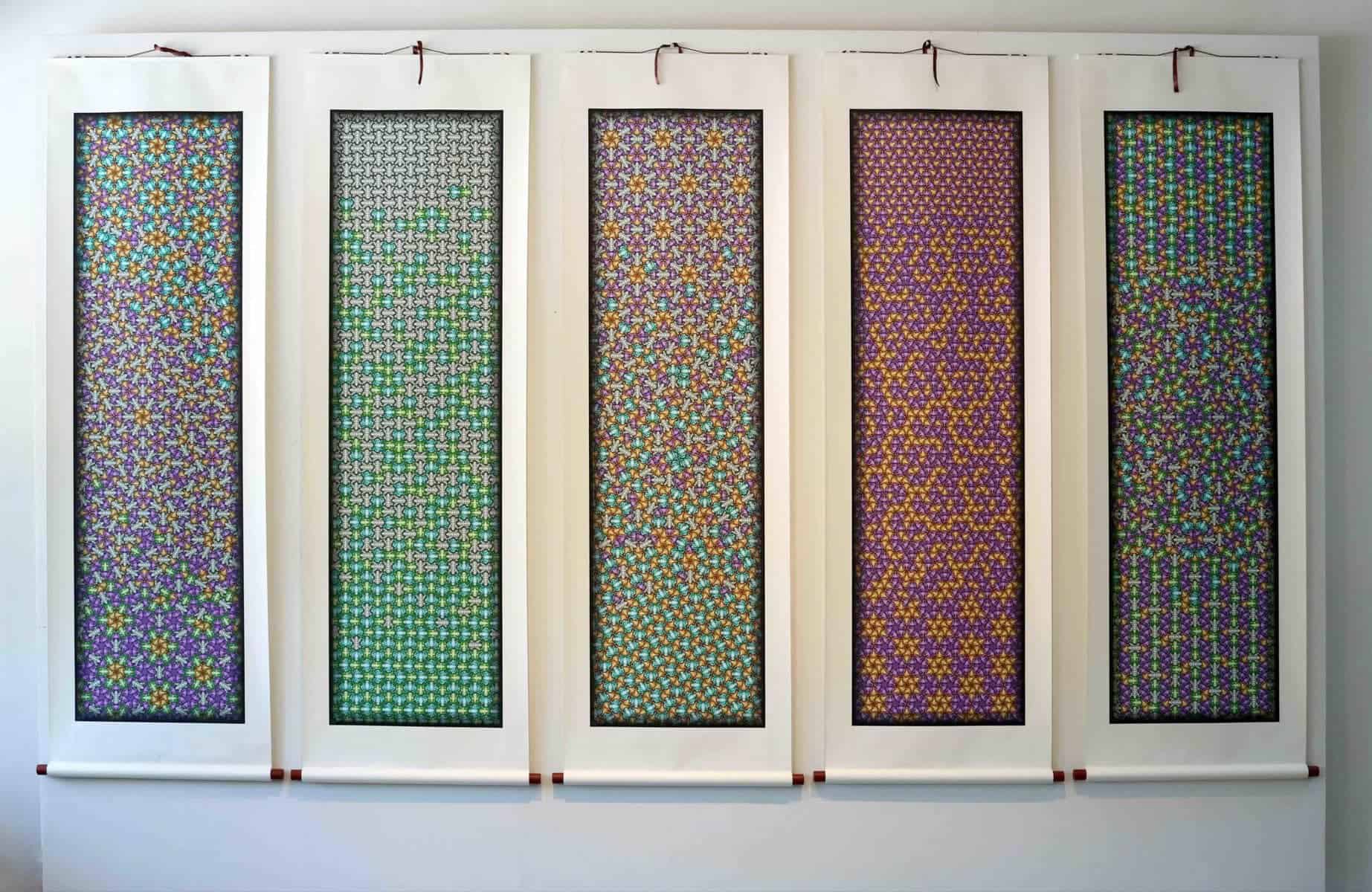 Hassell's Archimedes Aquatics collection of scrolls, which were developed between 2018 and 2020. 
