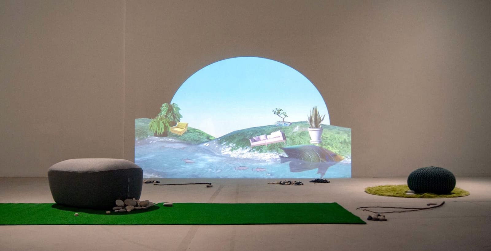 Divaagar's Alive Stream 2.0, an installation that is part of Shifting Between by Our Softest Hour at Blk 9, Gillman Barracks - curated by Millenial artist