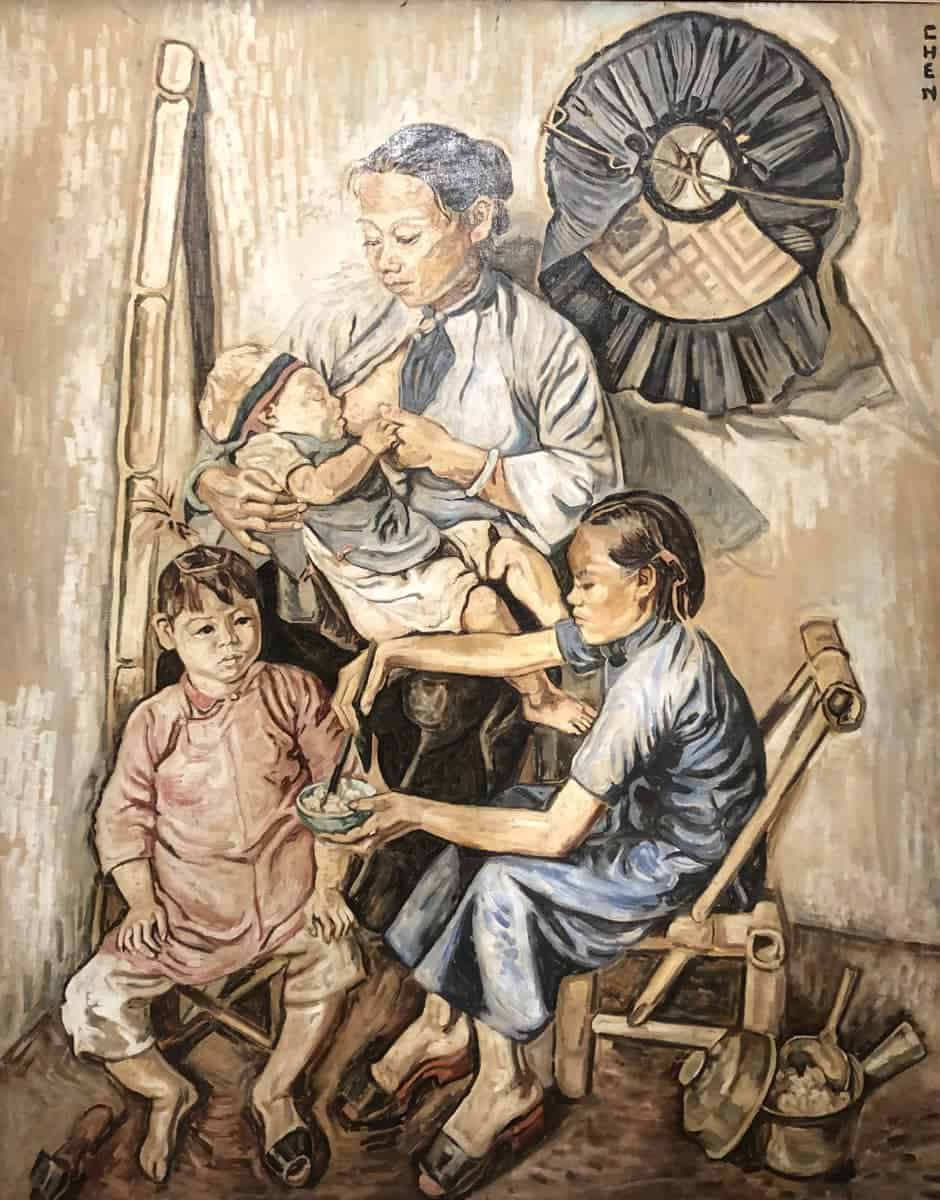 Hakka Family, 1939. Oil on canvas.