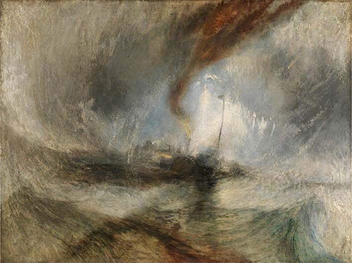 JMW Turner’s Snow Storm - Steam-Boat off a Harbour's Mouth (1842)