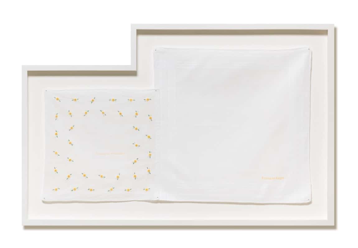 Adeline Kueh artwork featuring handkerchiefs 
