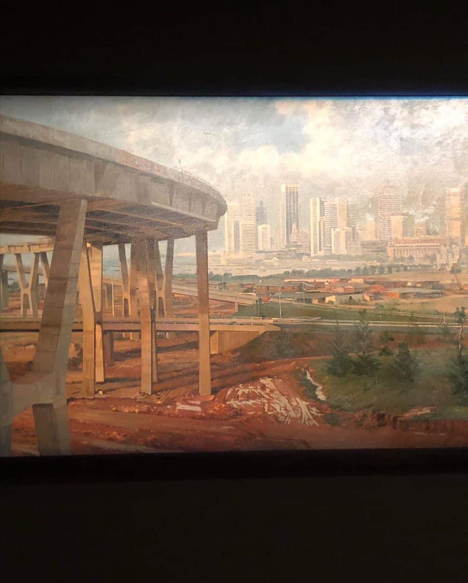 Chua Mia Tee painting of Benjamin Sheares bridge