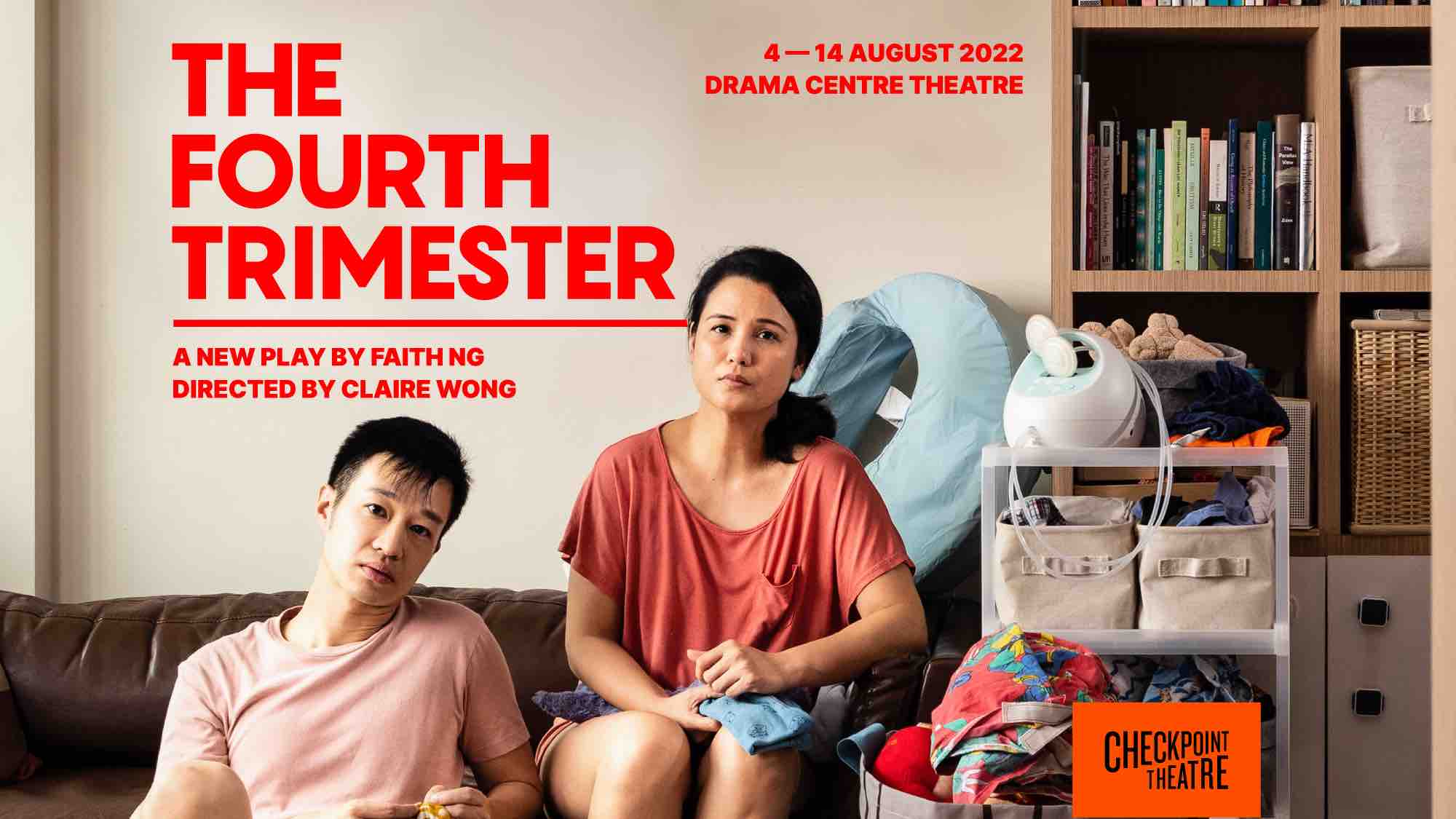 Faith Ng’s play The Fourth Trimester. Photography by Zakaria Zainal, courtesy of Checkpoint Theatre