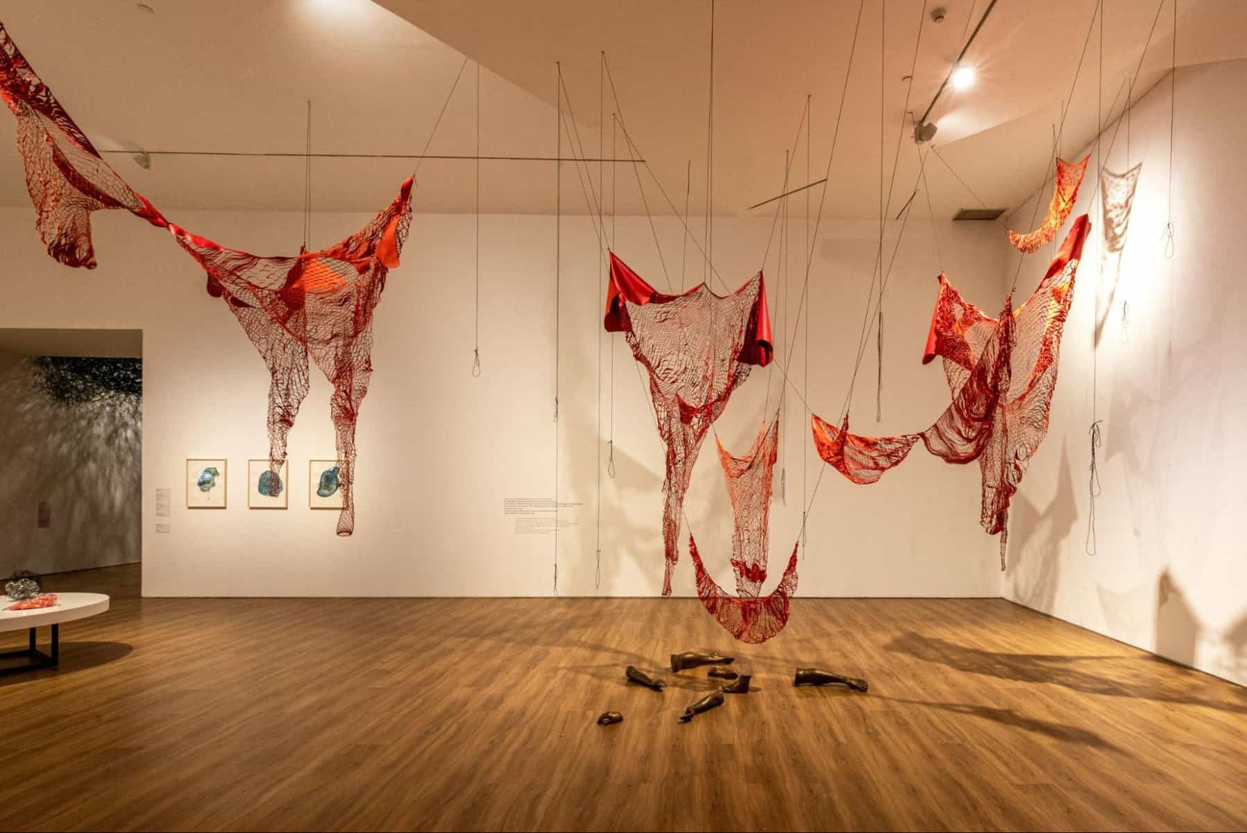 Chiharu Shiota, Out of My Body (2019). Installation view of Chiharu Shiota: The Soul Trembles. Image Courtesy of Museum MACAN.