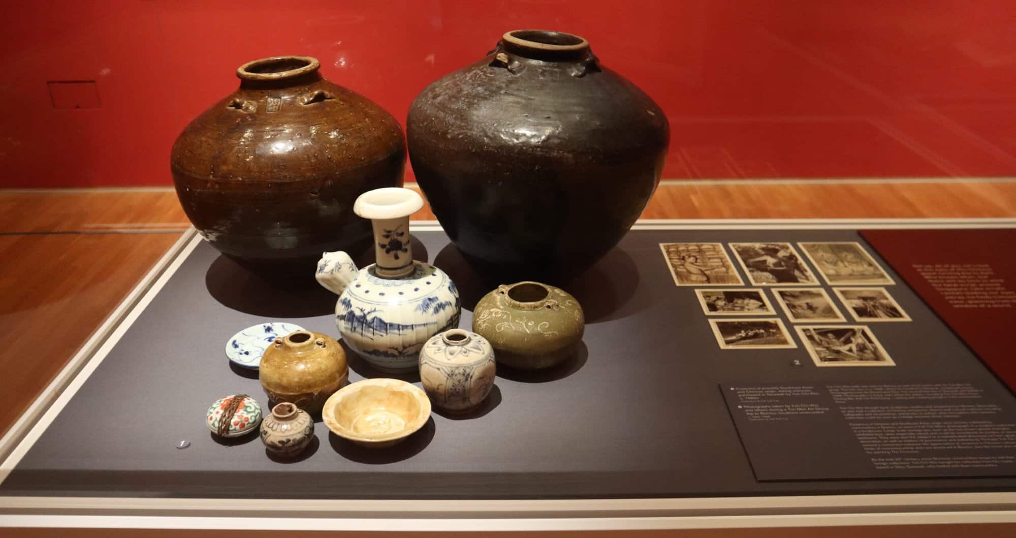 Collection of assorted Southeast Asian and Chinese pottery. Collection of Yeh Chi Wei.